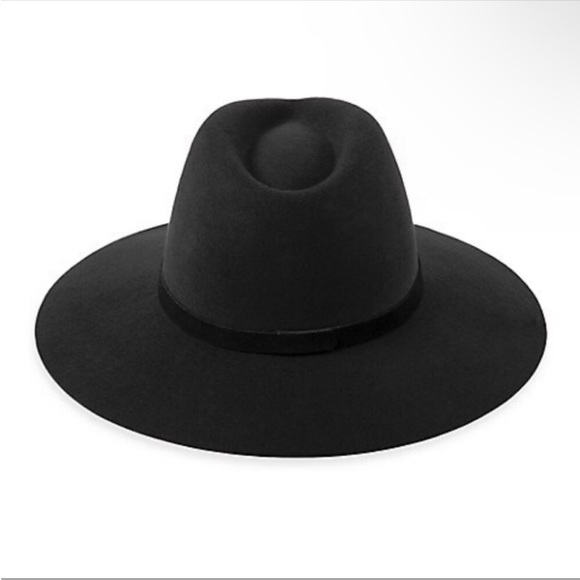 Lack Of Color The Grove Fedora Hat In Black On Black. NWT!Sz S (55cm) & M (57cm)